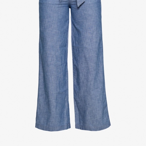GAP wide leg chambray pants - Picture 2 of 4